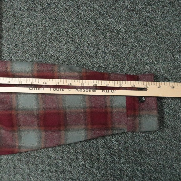 VINTAGE Pendleton Shirt Mens Large Gray Board Wool Flannel Long Sleeve NWT - Picture 9 of 10
